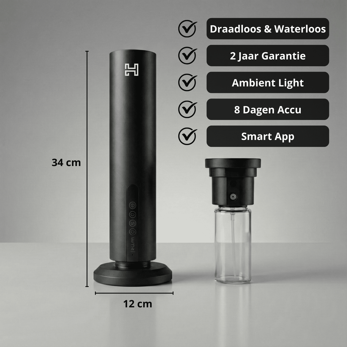 Lumo – Draadloos & Waterloze Premium Smart Diffuser